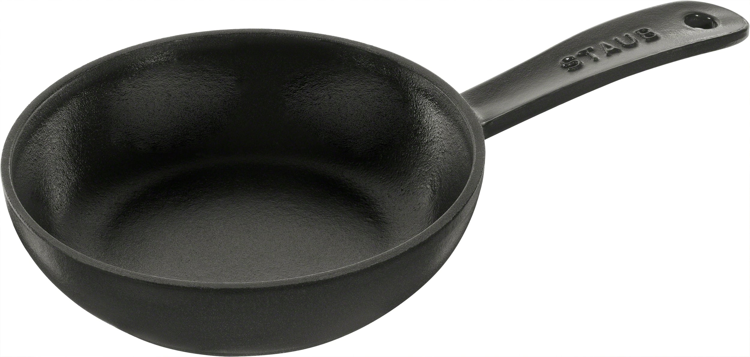 Staub Pfanne 16 cm schwarz aus Gusseisen