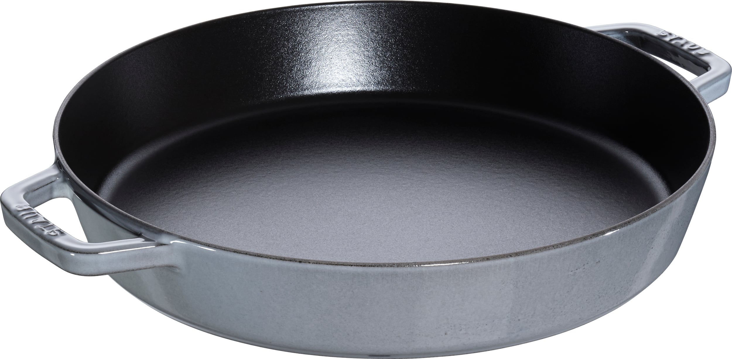Staub Pfanne 34 cm graphitfarbig mit zwei Griffen