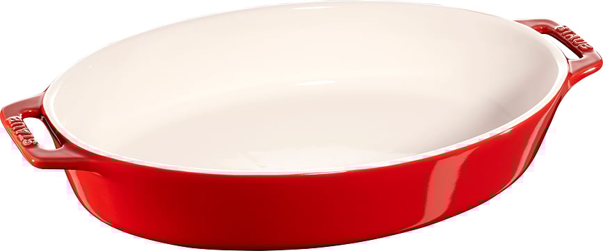 Staub Plat de Cuisson ovale, 2,3 L, rouge