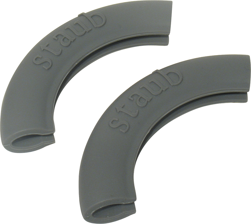 Staub Poignées de Protection pour cocotte, rondes, en silicone, Lot de 2