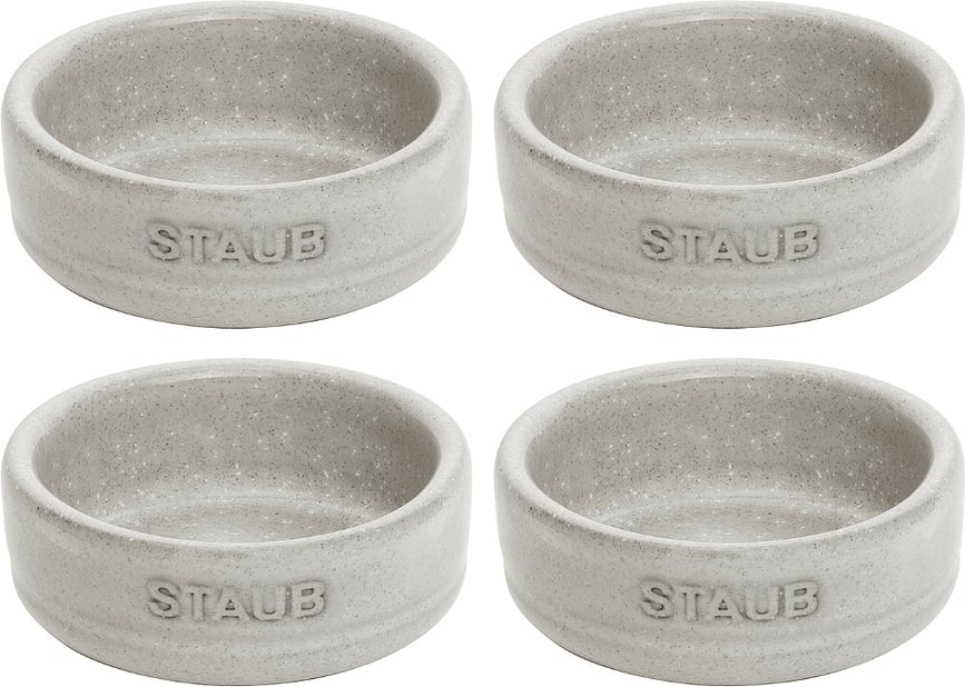 Staub Saucen- und Abtropfschalen 50 ml weißer Trüffel 4 St.