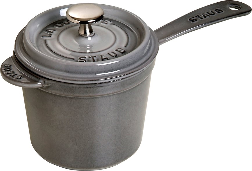 Staub Sauciere 1,2 l graphitfarbig mit Deckel