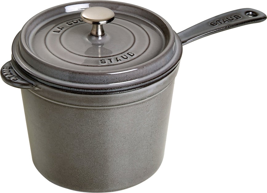 Staub Sauciere 2,8 l graphitfarbig mit Deckel