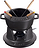 Staub Set à Fondue, 16 cm, noir, Set 8 pièces