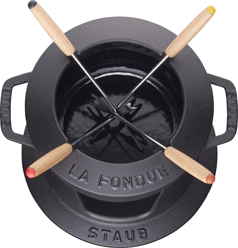 Staub Set za fondi, 16 cm, rdeč, 8 kosov