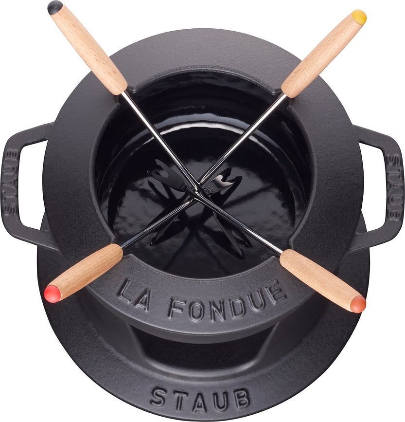 Staub Set za Fondue 16 cm crveni Set od 8 dijelova
