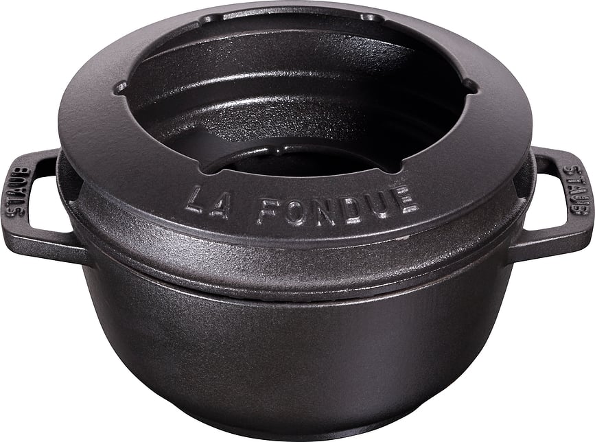Staub Set za Fondue 18 cm crni Set od 10 dijelova