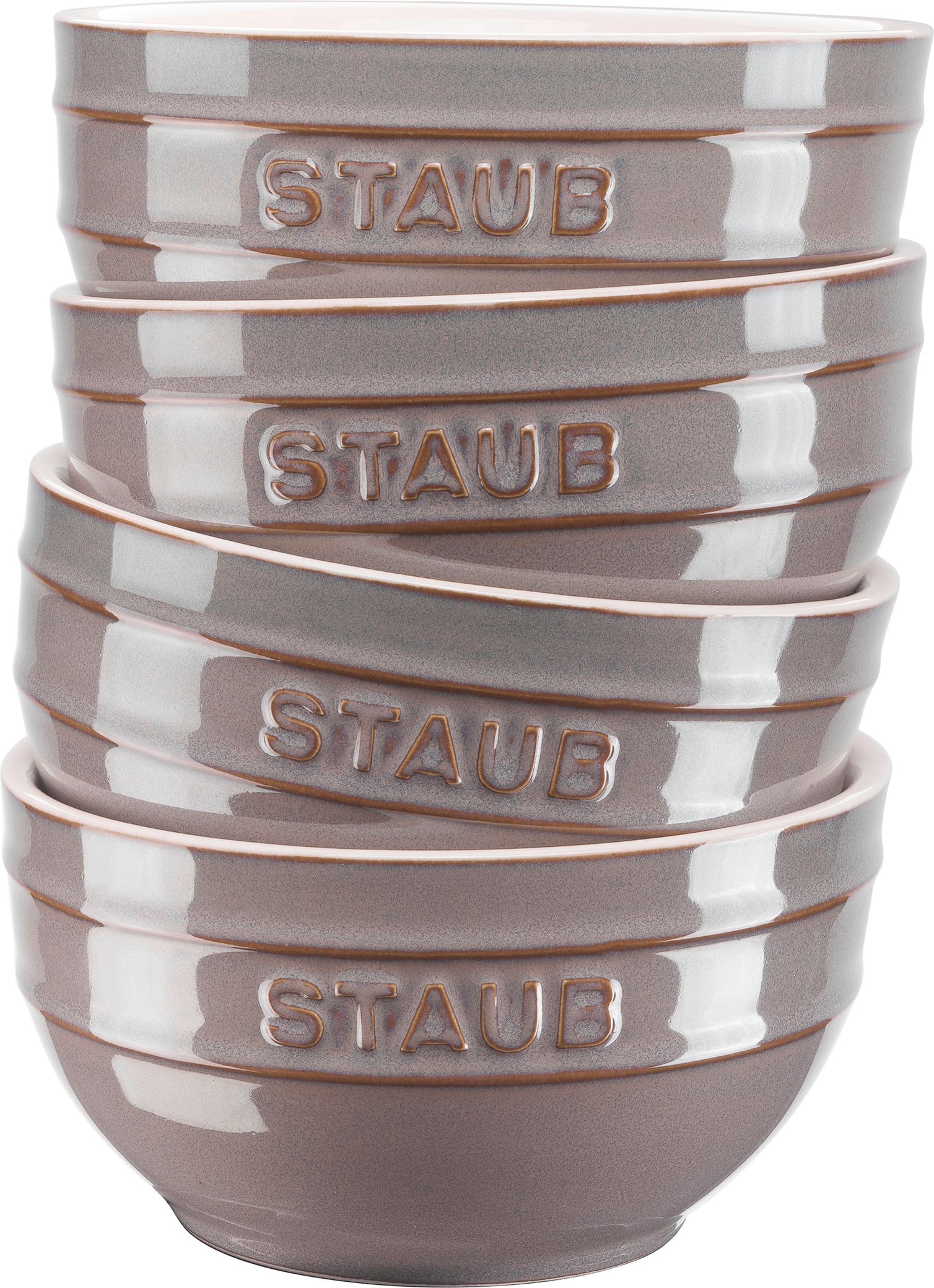 Staub Snack-Schalen 12 cm grau 4 St.