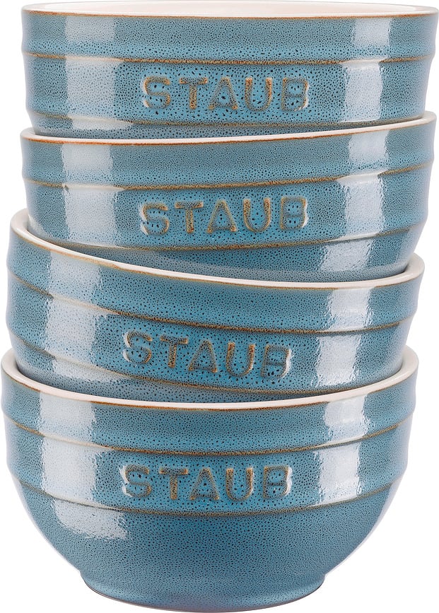 Staub Snack-Schalen 12 cm türkisfarbig 4 St.