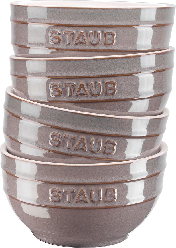 Staub Snack-Schalen 14 cm grau 4 St.