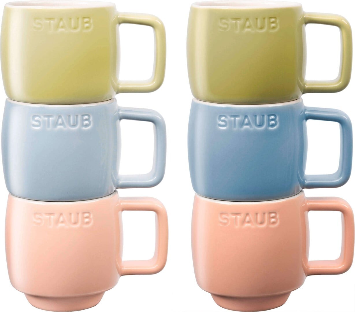 Staub Tassen 100 ml, farbig sortiert, 6 St.