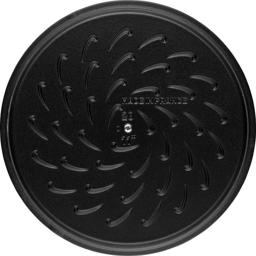 Staub Tava duboka s poklopcem s dvije ručke 24 cm bijela tartufa