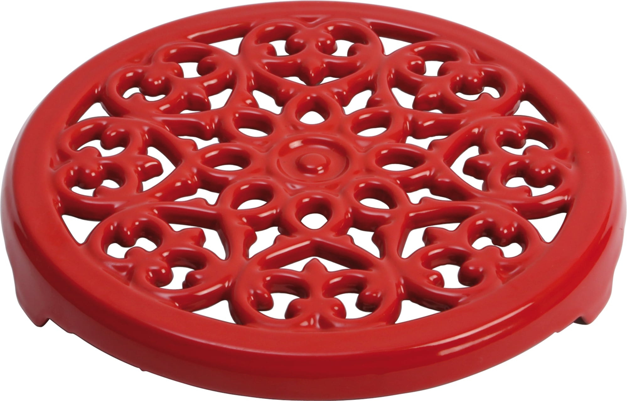 Staub Untersetzer für heißes Geschirr 23 cm rot