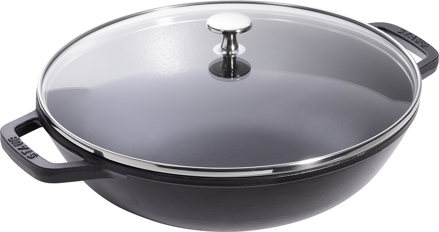 Staub Wok avec couvercle, 30 cm