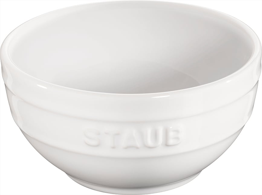 Uzkodu trauks Staub balts 12 cm