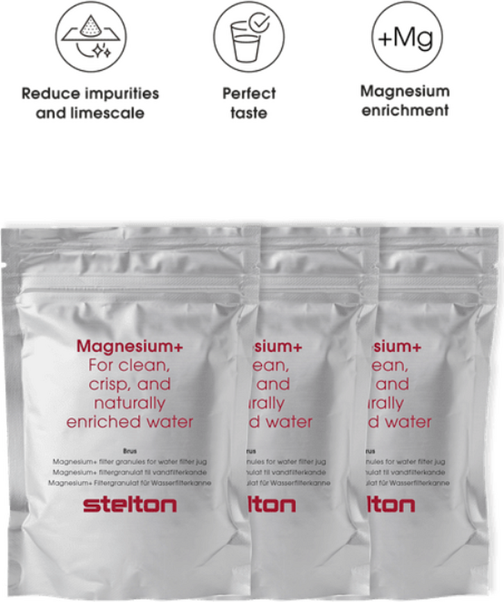 Brus Magnesium filtergranulat för vattenfilterkanna, 3 st