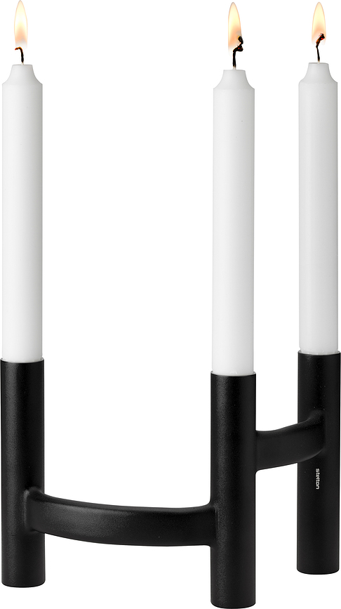 Candelabro Ora, de tres brazos