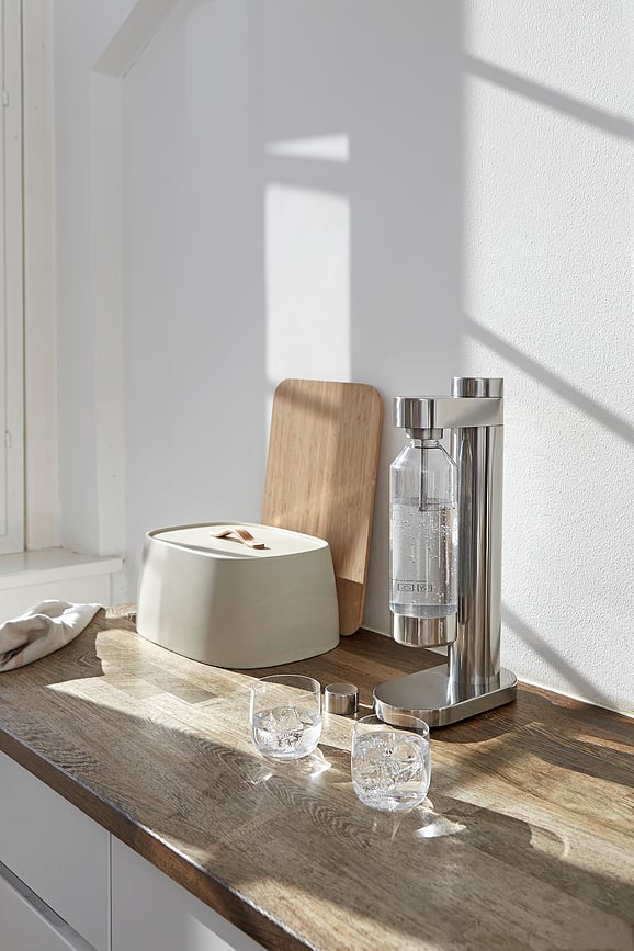 Carbonatador de Agua de acero Brus