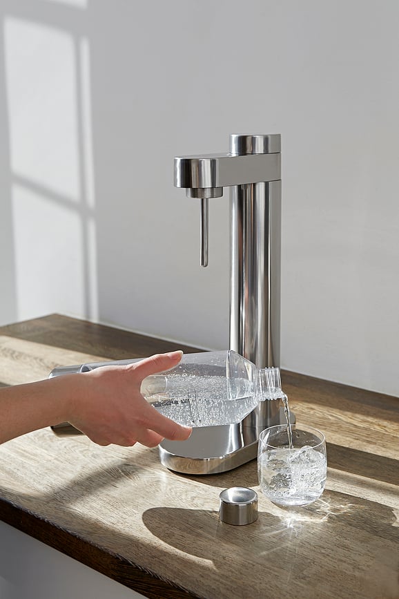 Carbonatador de Agua de acero Brus