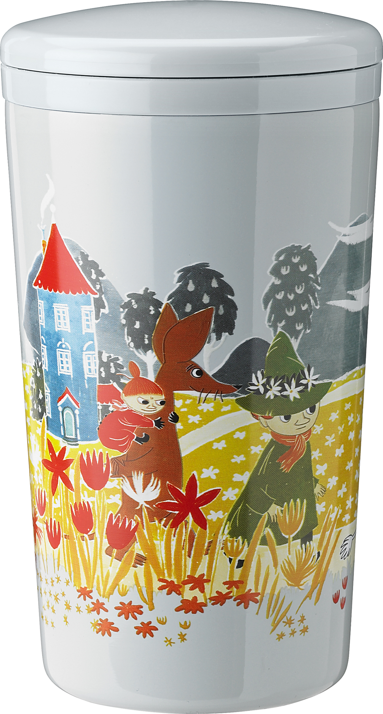 Carrie Thermobecher 400 ml Mumins graublau