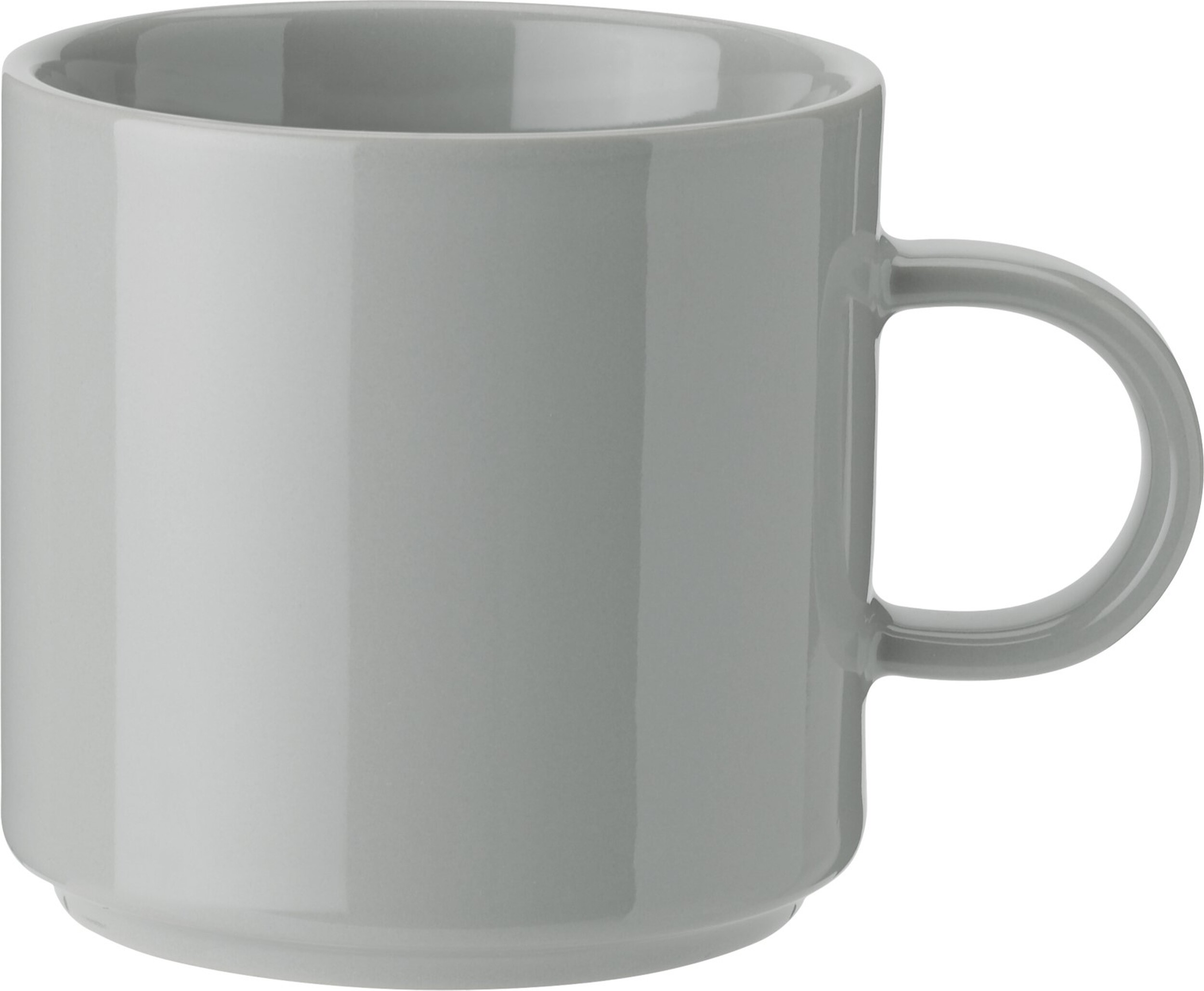 Keramik Becher Classic Becher 200 Ml Hellgrau 2 St.