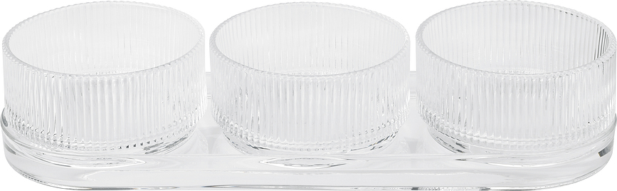 Cuencos para aperitivos Pilastro, con soporte, Set de 4 piezas