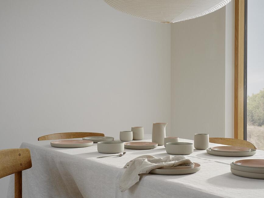 Emma Tasses 220 ml, roses, Lot de 2