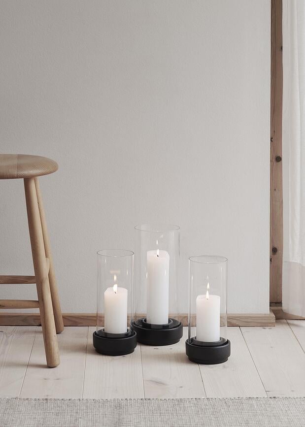 Hurricane Lampion 24,5 cm crni