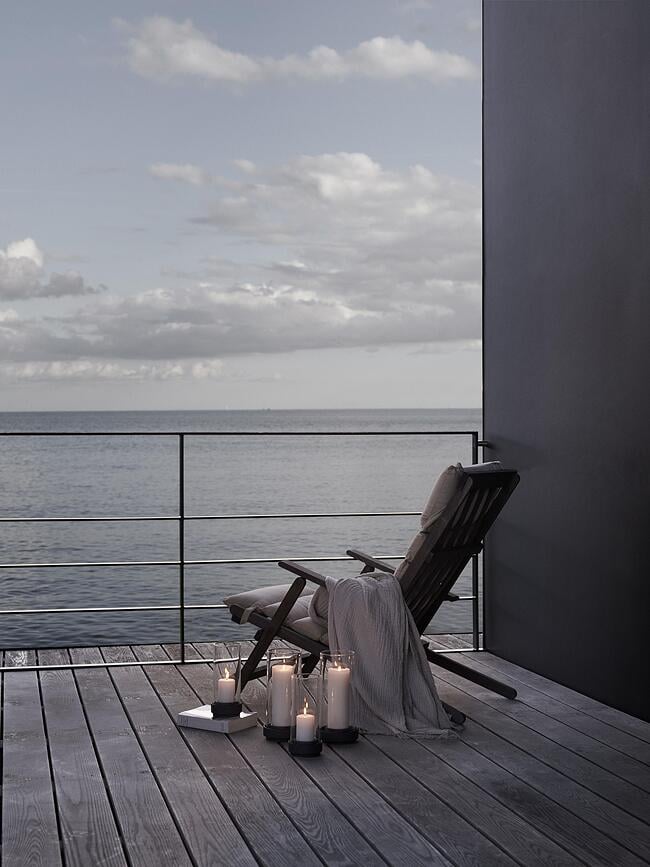 Hurricane Lampion 24,5 cm crni