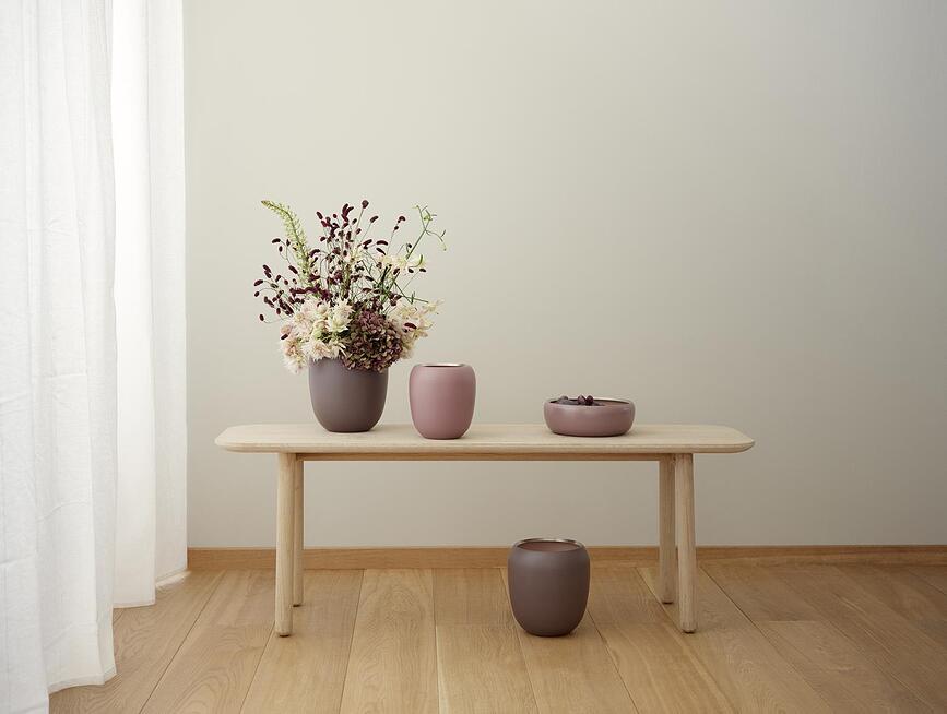 Jarrón Ora, 17 cm, rosa empolvado