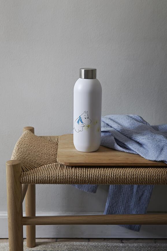 Keep Cool Bouteille Isotherme, blanche, motif Moomin