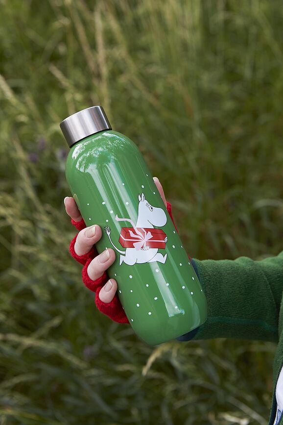 Keep Cool Bouteille Isotherme, blanche, motif Moomin