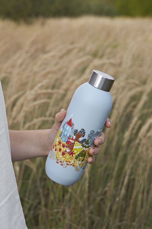 Keep Cool Bouteille Isotherme, blanche, motif Moomin