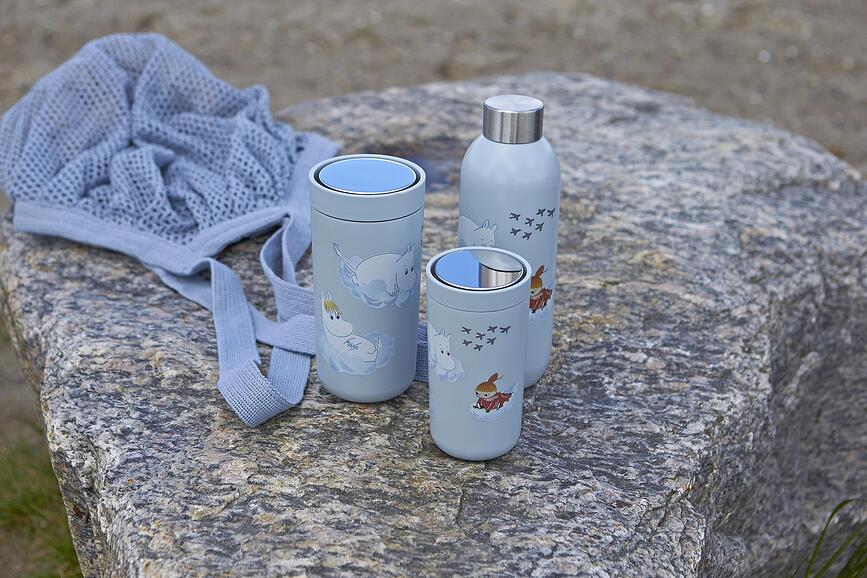 Keep Cool Bouteille Isotherme, blanche, motif Moomin