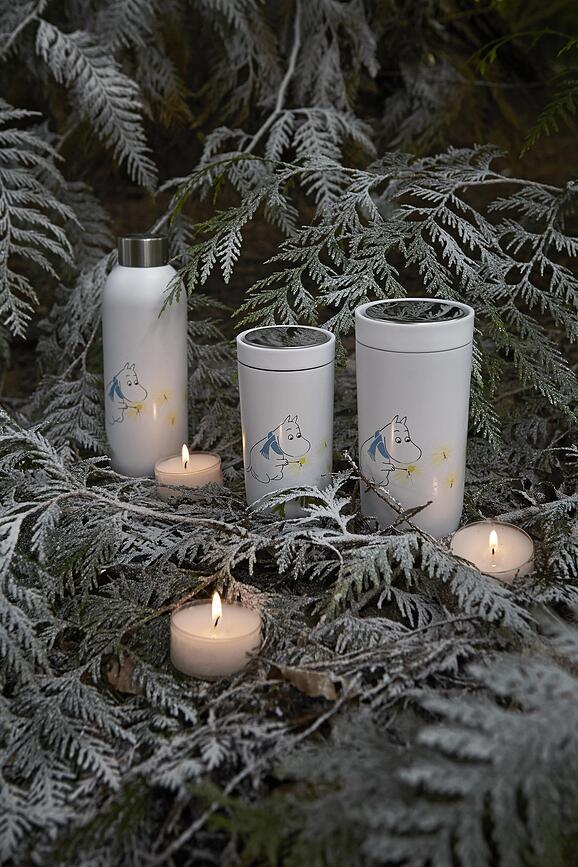 Keep Cool Bouteille Isotherme, blanche, motif Moomin