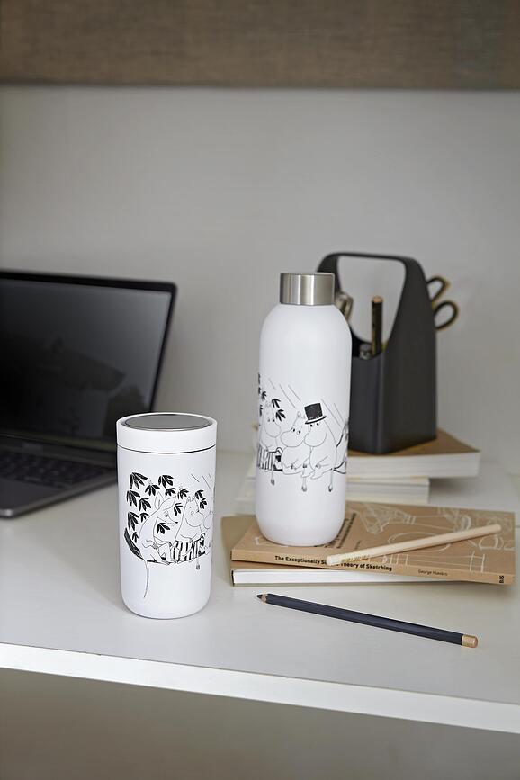 Keep Cool Bouteille Isotherme, blanche, motif Moomin
