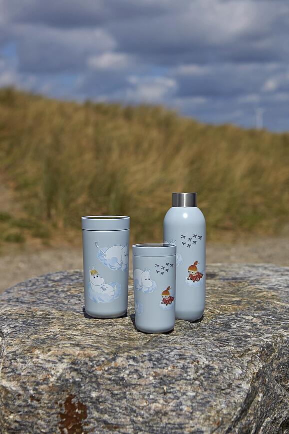 Keep Cool Bouteille Isotherme, blanche, motif Moomin