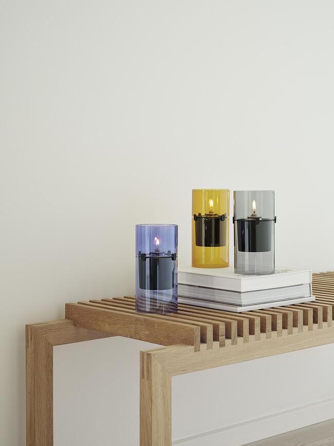 Lucie Hurricane Lampe à Huile, ambrée