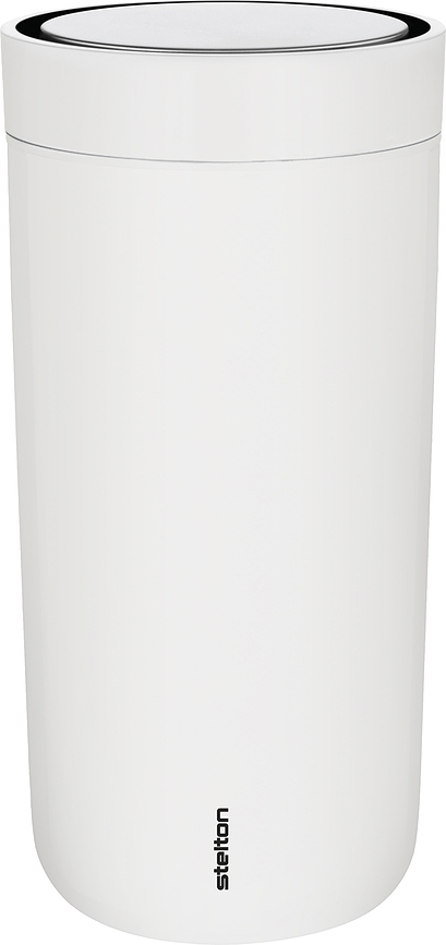 Mug isotherme To-Go Click 400 ml blanc cassé en acier double paroi