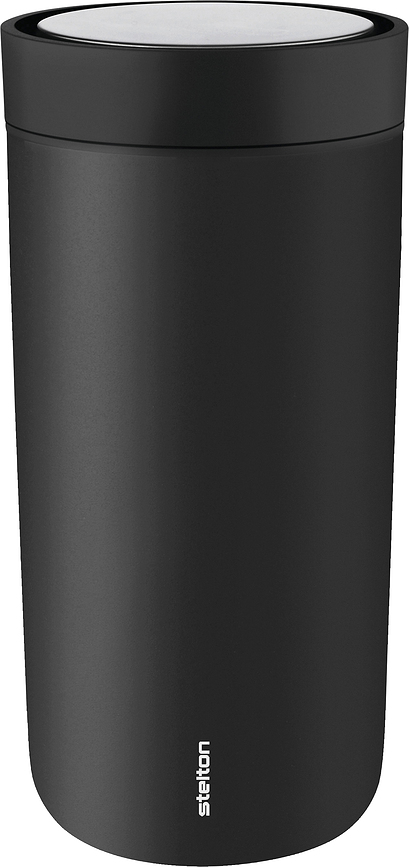 Mug isotherme To-Go Click 400 ml noir éteint en acier double paroi