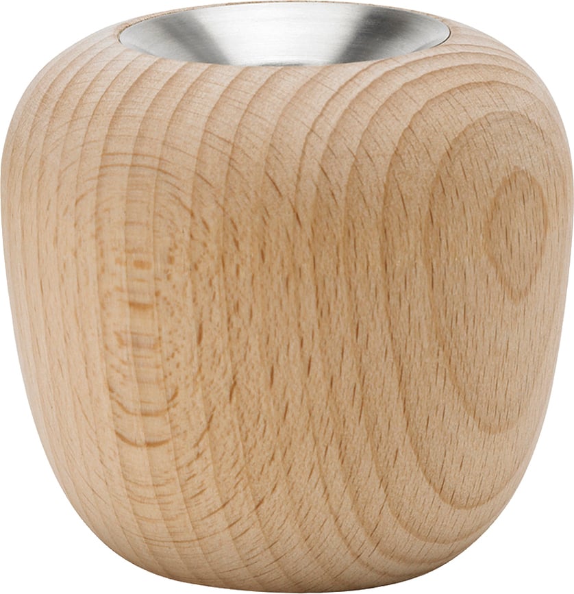Ora Bougeoir 8 cm, en bois de hêtre