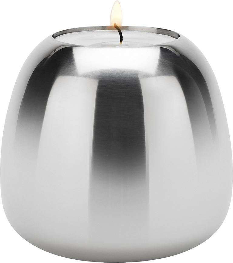 Ora Bougeoir 8 cm, en acier inoxydable