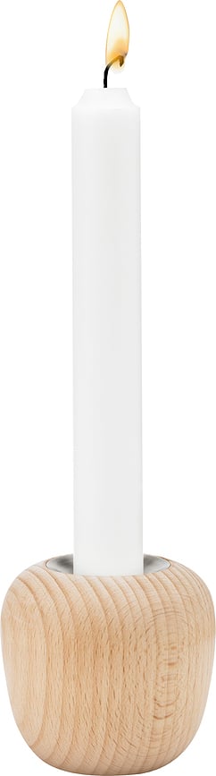 Ora Bougeoir 8 cm, en bois de hêtre