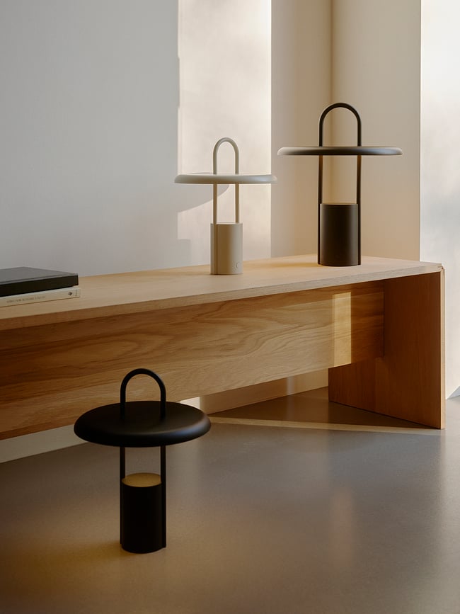 Pier Lampe LED, 33,5 cm, sable