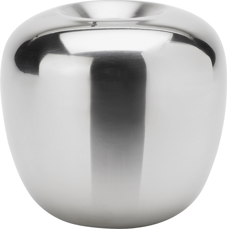 Portacandela Ora 8 cm in acciaio inox