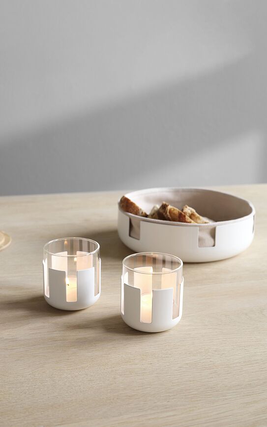 Portavelas para velas de té Luna, Pack de 2 unidades