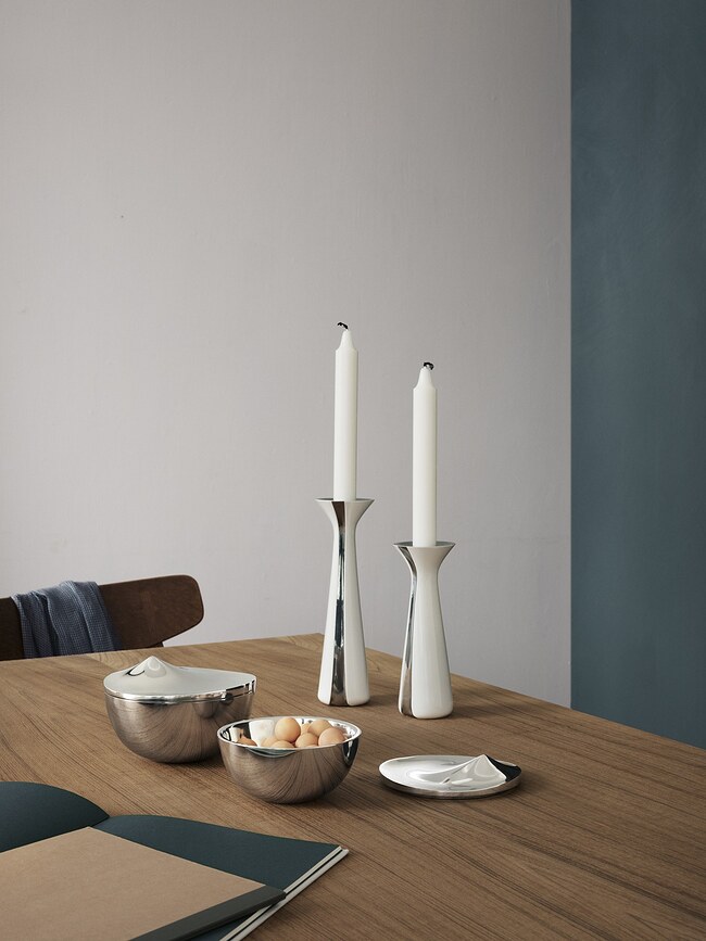 Portavelas Stelton, blanco, pequeño