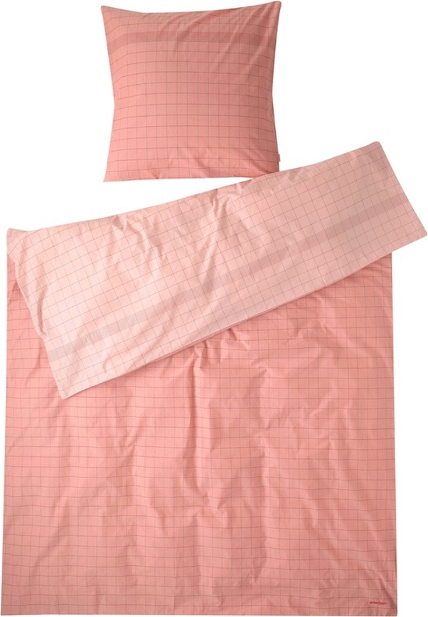 Posteljina Vibeke Klint 140 x 220 cm, svijetlocrvena, s jastučnicom 60 x 63 cm