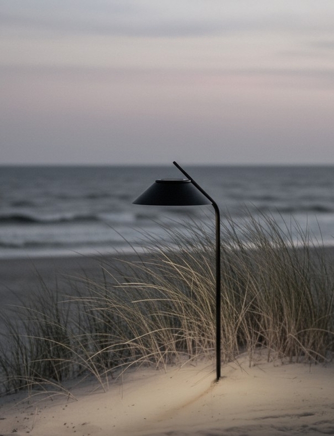 Solární lampa Vinkel LED, černá