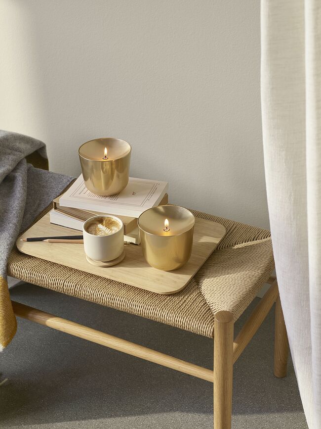 Solis Lampe à Huile, en laiton